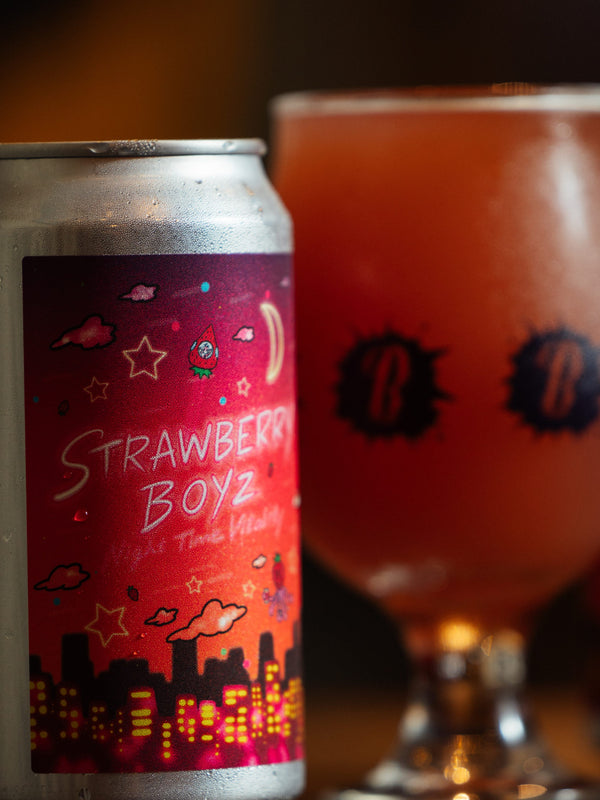 Barbaric Works × Strawberry Boyz Fruit Milkshake IPA 350ml CAN