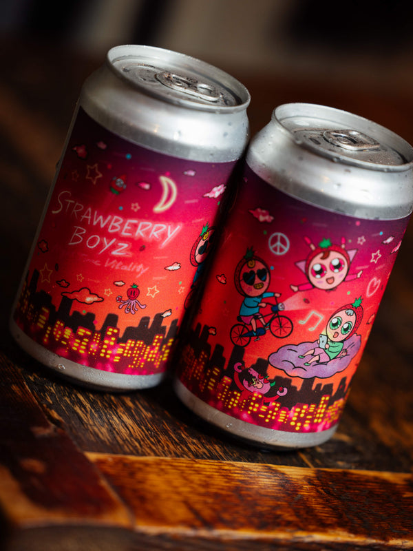 Barbaric Works × Strawberry Boyz Fruit Milkshake IPA 350ml CAN