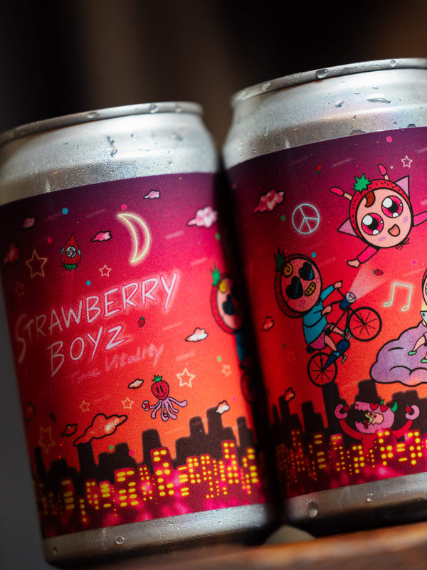 Barbaric Works × Strawberry Boyz Fruit Milkshake IPA 350ml CAN