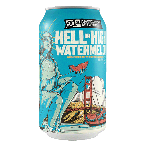 21st Amendment Hell Or High Watermelon 355ml CAN